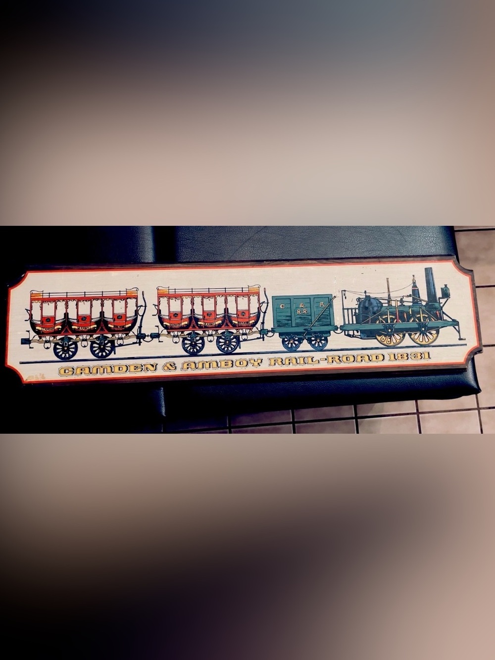 Yorkraft Camden & Amboy Railroad
1831 Wood Painted Sign 36x9"~~60's Or 70's